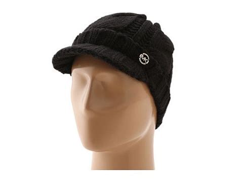 Michael michael kors michael kors tripple cable knit peak hat 